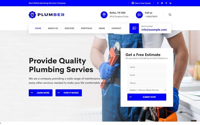 Hudson Valley Plumbing site preview