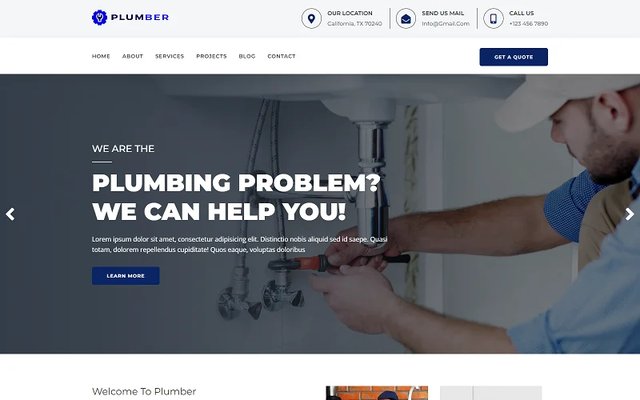 On-Call 24/7 Plumbing site preview